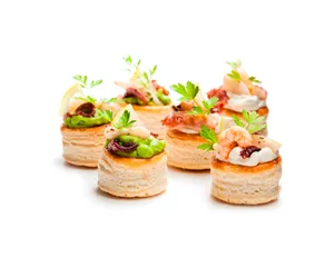 Canapes de crema de pollo